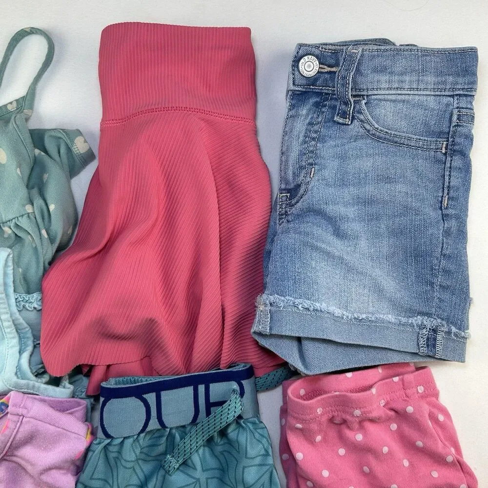 Girls 5T Clothing Lot Of 7 Piece Summer Fall Back To School Dresses Shorts Skirt